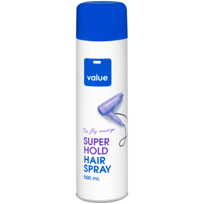 Value Super Hold Hair Spray 500ml