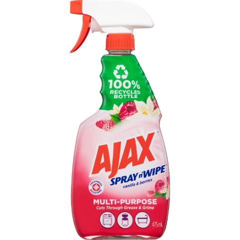 Ajax Spray n' Wipe Vanilla & Berries Multipurpose Cleaner 475ml