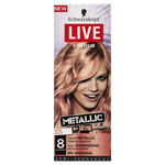 Schwarzkopf Live Metallic Rose Gold Hair Colour 1ea