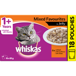 Whiskas Mixed Favourites In Jelly Wet Cat Food Pouches 18pk