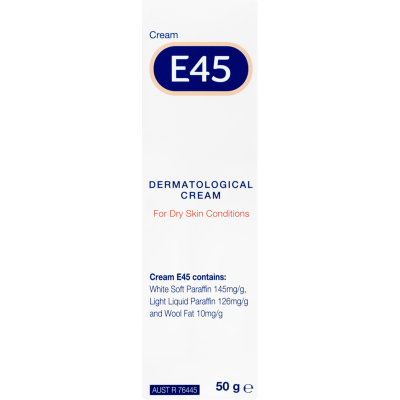 E45 Dermatological Cream for Dry Skin Conditions 50g