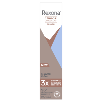 Rexona Clinical Shower 96Hr Antiperspirant Deodorant 180ml