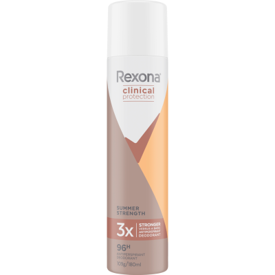 Rexona Clinical Summer Strength 96Hr Antiperspirant Deodorant 180ml