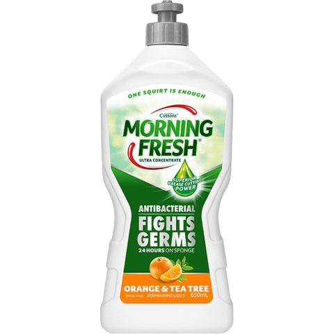 Cussons Morning Fresh Orange & Tea Tree Antibacterial Dishwashing Liquid 650ml
