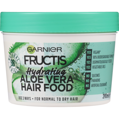Garnier Fructis Hydrating Aloe Vera Hair Food For Damaged Hair 390ml