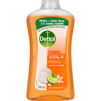 Dettol Lime & Orange Foaming Hand Wash Refill 500ml