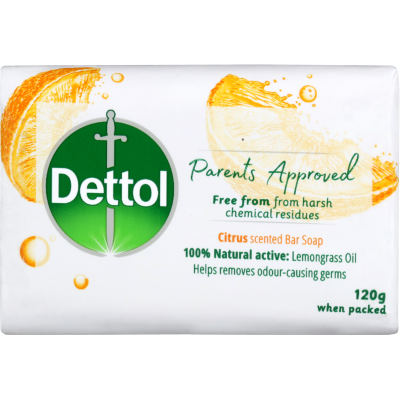 Dettol Parents Approved Citrus Scented Bar Soap 3pk
