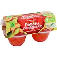 countdown fruit snack peach in strawberry jelly 480g 4pk