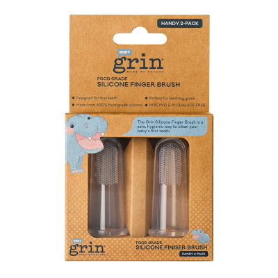 Grin Silicone Finger Brush 2 pack