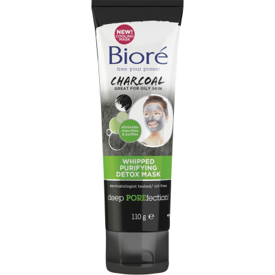 Biore Charcoal Whipped Purifying Detox Mask 110g