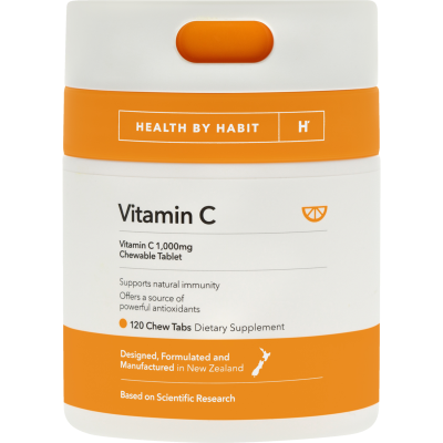 Health By Habit Vitamin C Chew Tabs 120pk