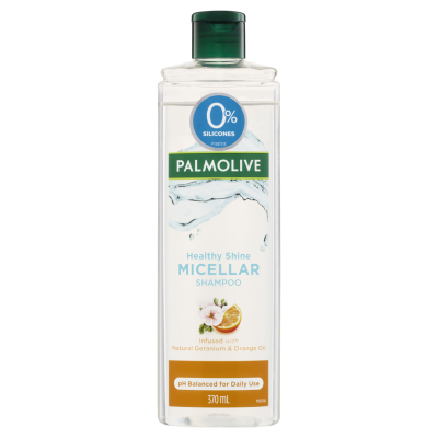 Palmolive Natural Geranium & Orange Oil Healthy Shine Micellar Shampoo 370ml