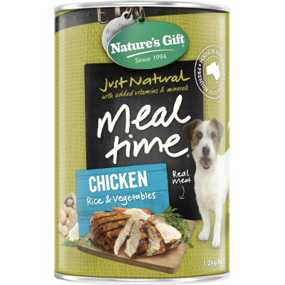 Nature's Gift Meal Time Chicken Rice & Vegetable Dog Food 1.2kg