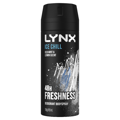 Lynx Ice Chill Iced Mint & Lemon Scent 48hr Deodorant Bodyspray 165ml