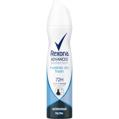 Rexona Advanced Protection Invisible Dry Fresh 72Hr Antiperspirant 220ml