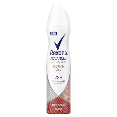 Rexona Advanced Protection Active Dry 72Hr Antiperspirant 220ml