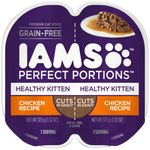 IAMS Perfect Portions Chicken Recipe Cuts In Gravy Healthy Kitten Premium Cat Food 75g