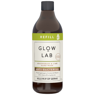 Glow Lab Lemongrass & Lime Anti-Bacterial Hand Wash Refill 600ml