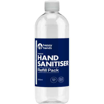Happy Hands Instant Hand Sanitiser Refill Pack 500ml