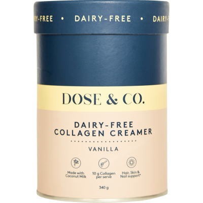 Dose & Co Vanilla Dairy-Free Collagen Creamer 340g