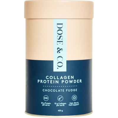 Dose & Co Chocolate Fudge Collagen Protein Powder 420g