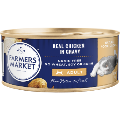 Farmers Market Real Chicken In Gravy Adult Cat Food 80g
