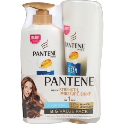 Pantene Pro-V Classic Clean Shampoo & Conditioner Value Pack 2pk