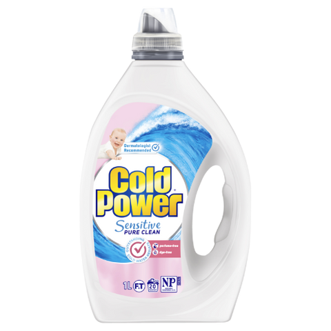 Cold Power Front & Top Loader Sensitive Pure Clean Laundry Liquid 1l