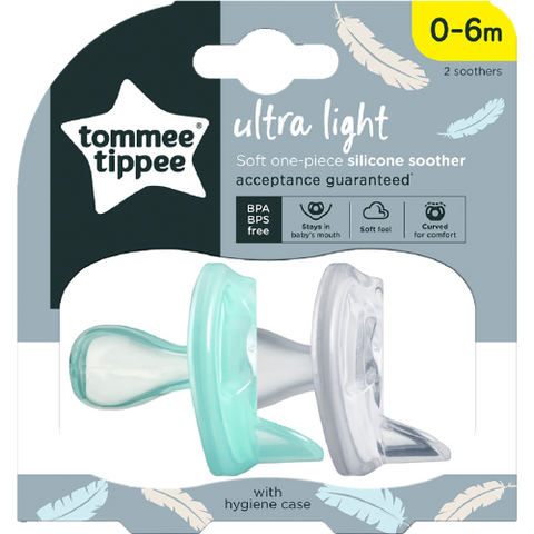 Tommee Tippee Silicon Ultra Lite Soother 0-6m 2ea