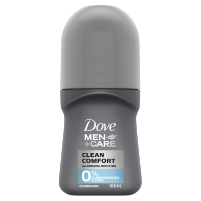 Dove Men+Care Clean Comfort 0% Aluminium Salts Deodorant 50ml