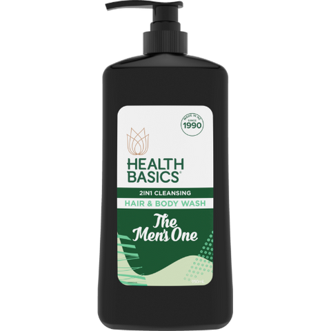 Health Basics The Men's One 2 In 1 Cleansing Hair & Body Wash 950ml