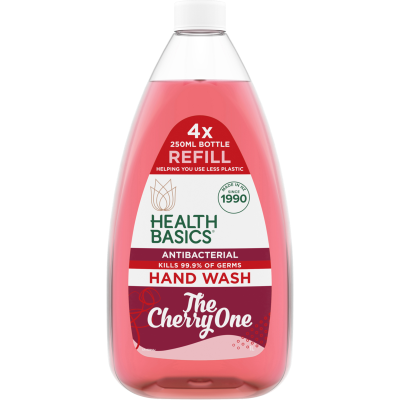Health Basics The Cherry One Antibacterial Hand Wash Refill 1l