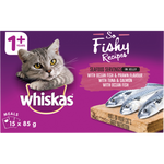 Whiskas So Fishy Recipes Seafood Servings In Jelly Wet Cat Food Pouches 15pk
