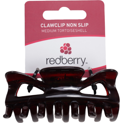 Korbond Redberry Tortiseshell Non Slip Clawclip Medium 1pk