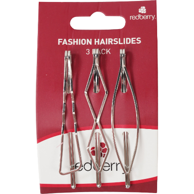 Korbond Redberry Fashion Hair Slides 3pk