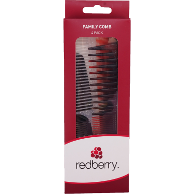 Korbond Redberry Family Combs 4pk