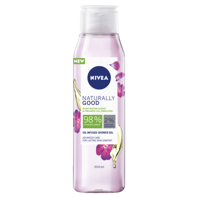 Nivea Naturally Good Rose Water Shower Gel 300ml