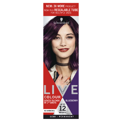 Schwarzkopf Live Blueberry Semi Permanent Hair Colour 1ea