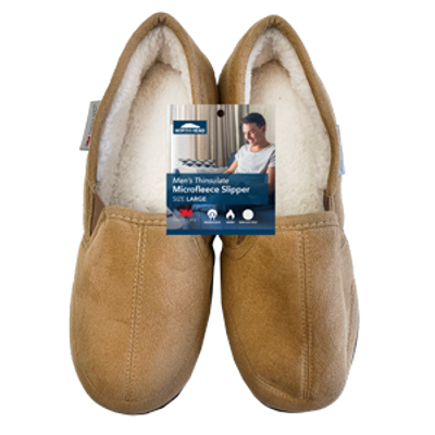 North Head Men's Thinsulate Microfleece Slippers Large Assorted 1ea