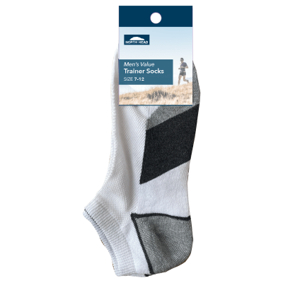 North Head Men's Value Trainor Socks Size 7-10 Assorted 1ea