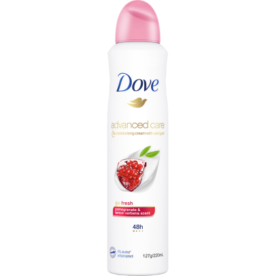 Dove Go Fresh Pomegranate & Lemon Verbena Scent 48Hr Antiperspirant 220ml