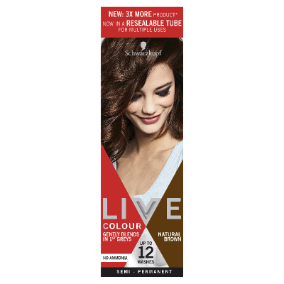 Schwarzkopf Live Natural Brown Semi Permanent Colour 1ea