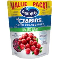 ocean spray craisins cranberries reduced sugar 250g