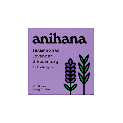 Anihana Lavender & Rosemary Shampoo Bar 65g