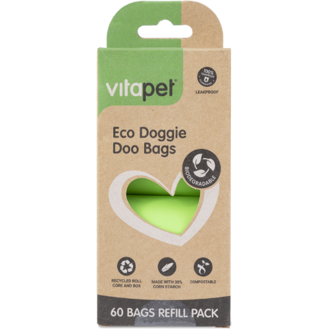 VitaPet Eco Doggie Doo Refill Bags 60pk