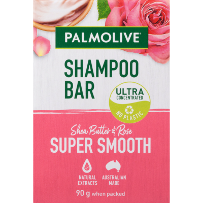 Palmolive Shea Butter & Rose Super Smooth Hair Shampoo Bar 90g