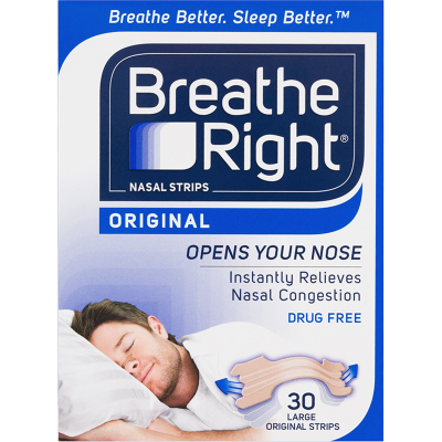 Breathe Right Original Large Nasal Strips 30pk