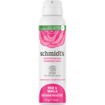 Schmidt's Rose & Vanilla Certified Natural Deodorant Spray 115ml