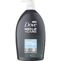 dove men + care clean comfort face & body wash 1L