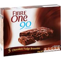 fibre one fudge brownies chocolate 120g 5pk